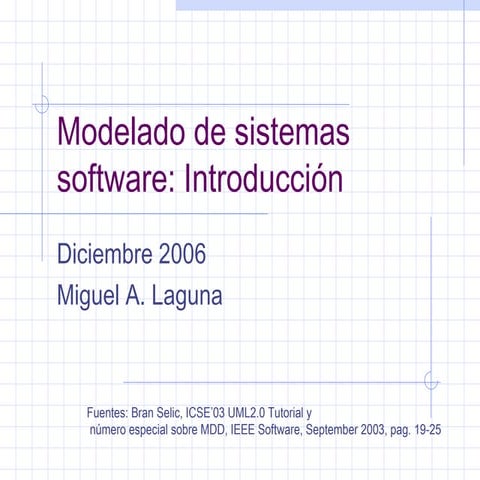 Modelado de sistemas software