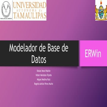 Modelador de base de datos ERwin