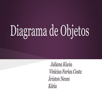 Modelagem - Diagrama de objetos by Kiwia