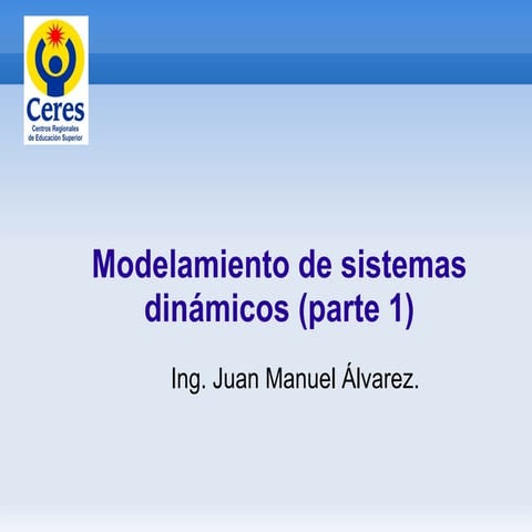 Modelamiento de sistemas dinamicos (parte 1) | ODP