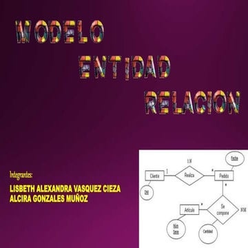 MODELAMIENTO ENTIDAD-RELACION