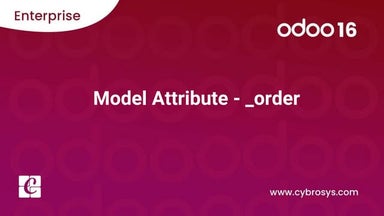 Model Attribute - _order