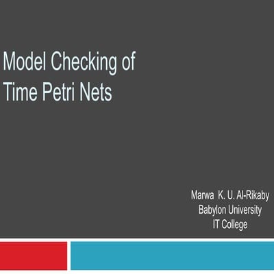 Model checking of time petri nets