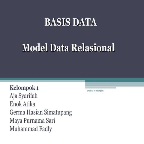 Model Data Relasional