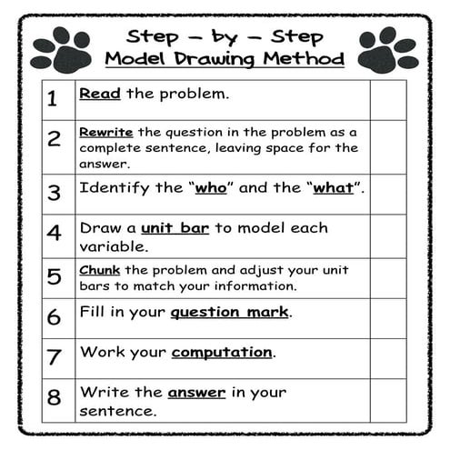 bar model drawing techniques