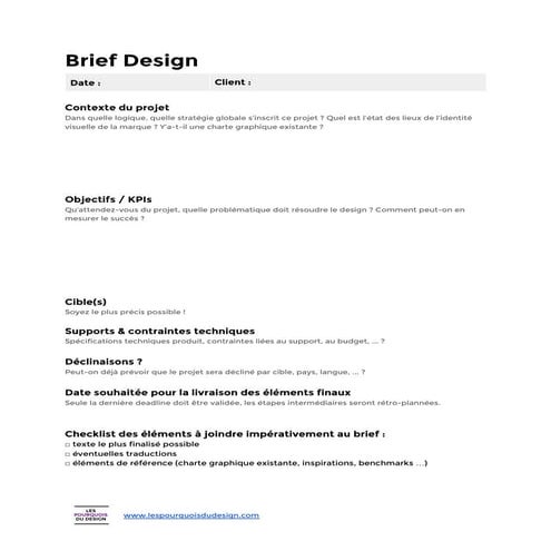 Modele de brief design | PDF