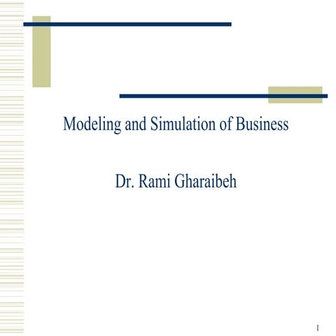 Modeling and simulation PPT.ppt