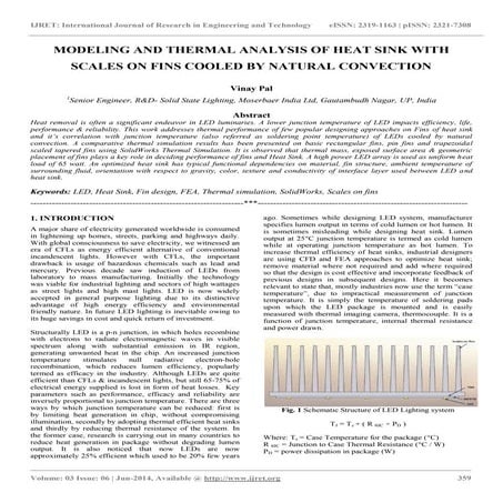Modeling and thermal analysis of heat sink with scales on fins cooled by natu...