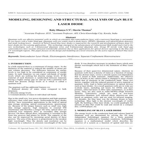 Modeling, designing and structural analysis of ga n blue