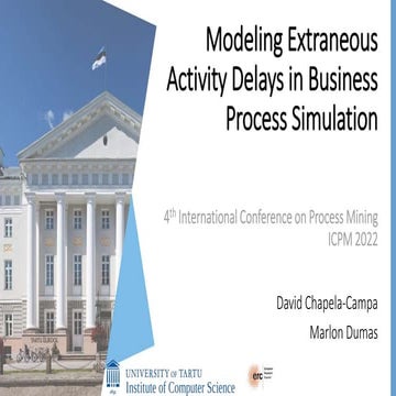 Modeling Extraneous Activity Delays in Business Process Simulation