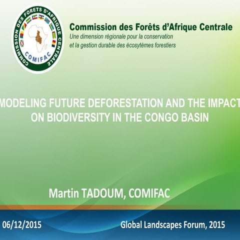 Modeling future deforestation and the impact on biodiversity in the congo basin