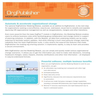 Modeling Module Overview