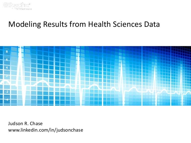 Modeling results from Health Sciences data