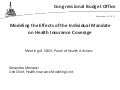 Modeling the Effect of the Individual Mandate on Health Insurance Coverage