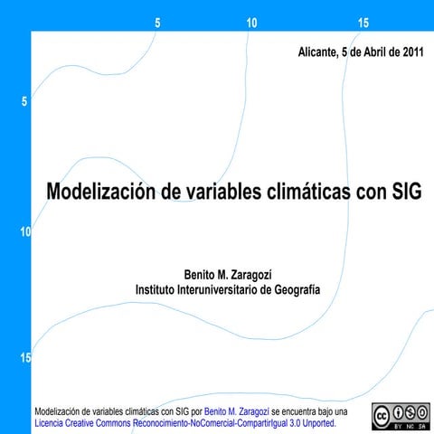 Modelizacion de variables climaticas con SIG