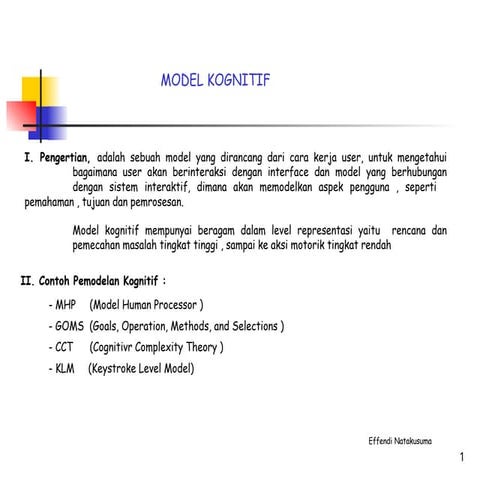 Comprehensive Cognitive Models and Computer Programming Fundamentals | PPTX