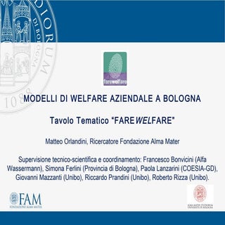 Modelli di welfare aziendale a Bologna