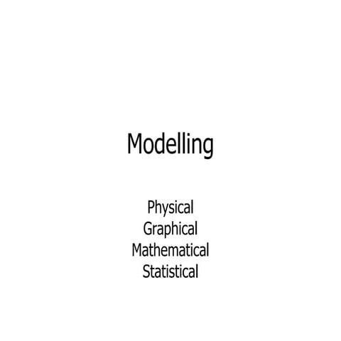 Modelling