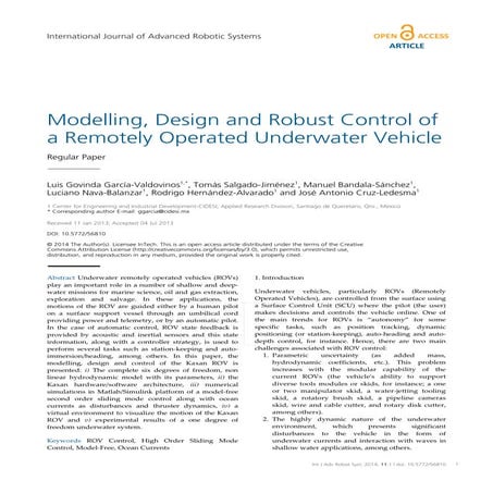Modelling design an auv | PDF