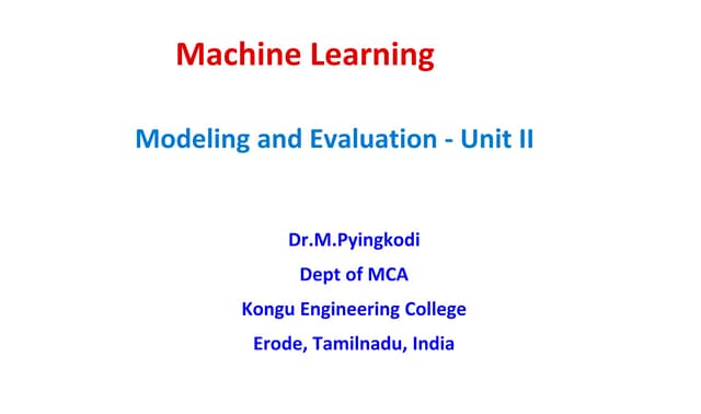 Machine Learning Model Evaluation Methods