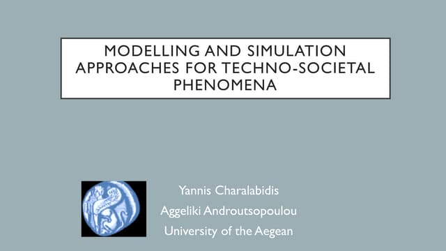 Modelling and Simulation Approaches for Techno-Societal Phenomena 