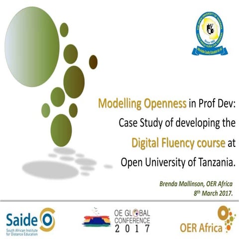 Modelling Openness in Academic Professional Development: case study of develo...