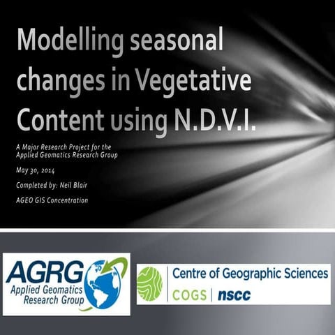 Modelling seasonal changes in vegetative content