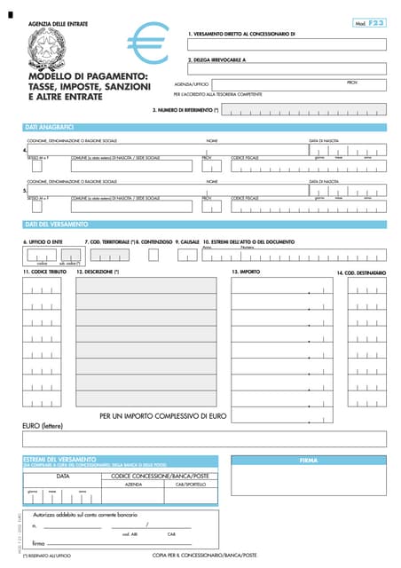 Modello F23 Compilabile1
