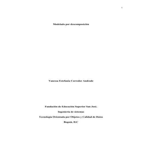Modelado por descomposición