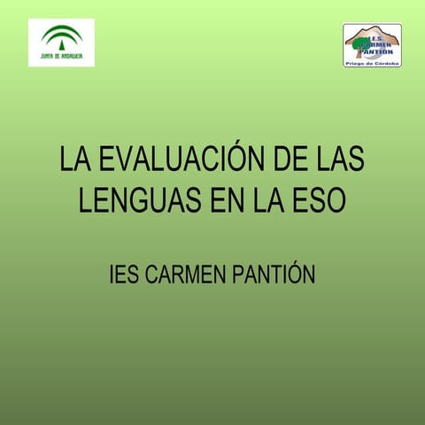 La evaluación de las lenguas