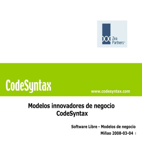 Modelo CodeSyntax