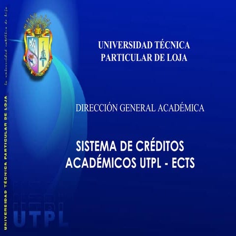 Modelo de Créditos ECTS para ECC - UTPL