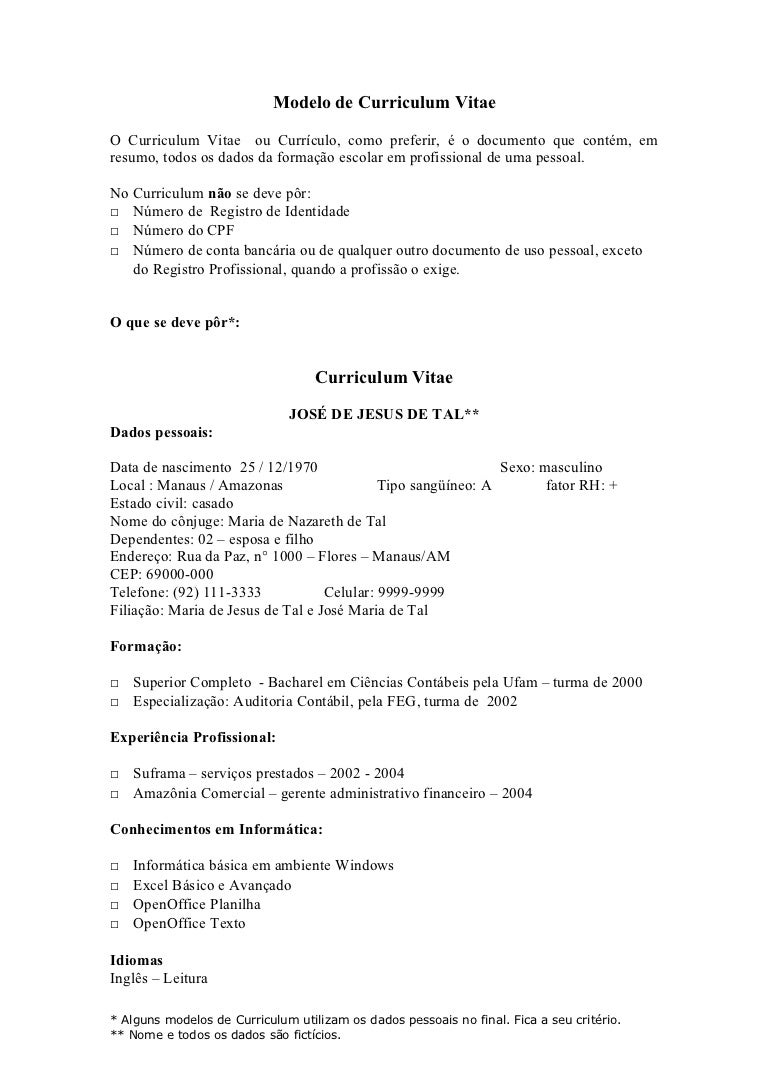 modelo de resume en ingles