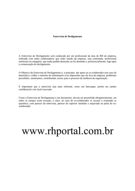 Modelo entrevista-desligamento