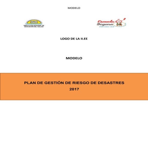 PLAN DE GESTIÓN DE RIESGO Y DESASTRE | DOC