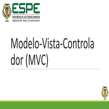 Modelo-Vista-Controlador(Arquitectura) (MVC)