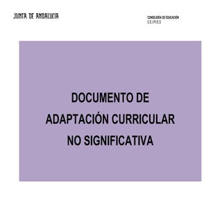 Modelo aci no significativa