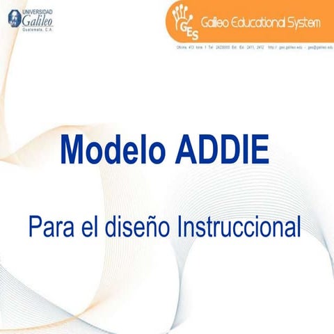 Modelo Addie