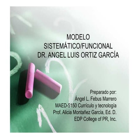 Modelo angel l ortiz garcia | PDF