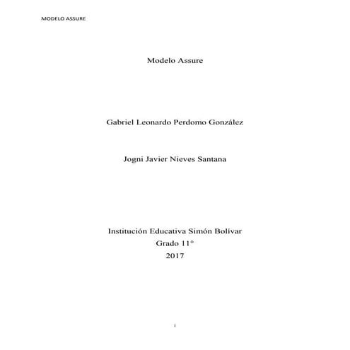 Modelo Assure | PDF