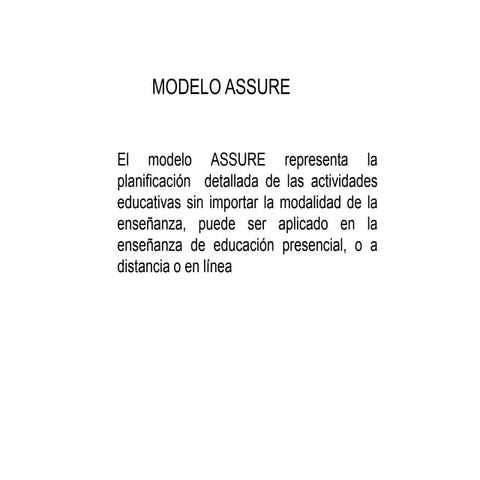 Modelo Assure | PDF
