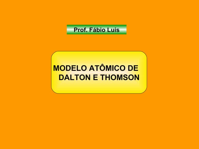 Modelo AtôMico De Dalton E Thomson