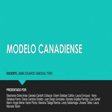 Modelo canadiense