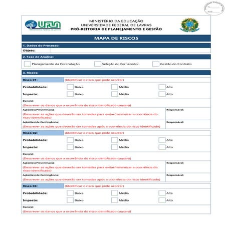 Modelo CGS Mapa De Riscos docx 2025 Mid DOCX