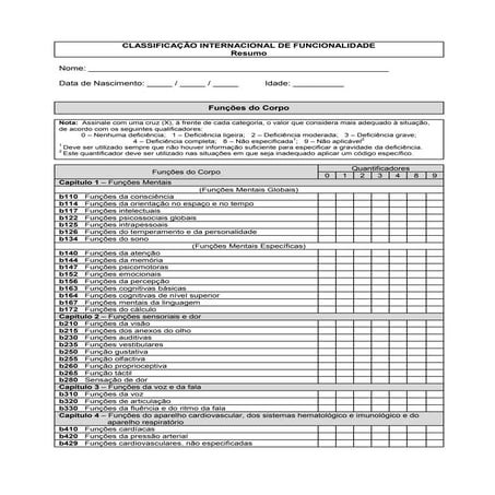Estrutura dos Códigos e Qualificadores da CIF | PDF