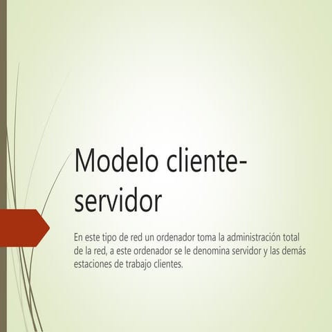 Modelo cliente servidor | PPTX
