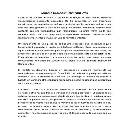 Modelo componentes