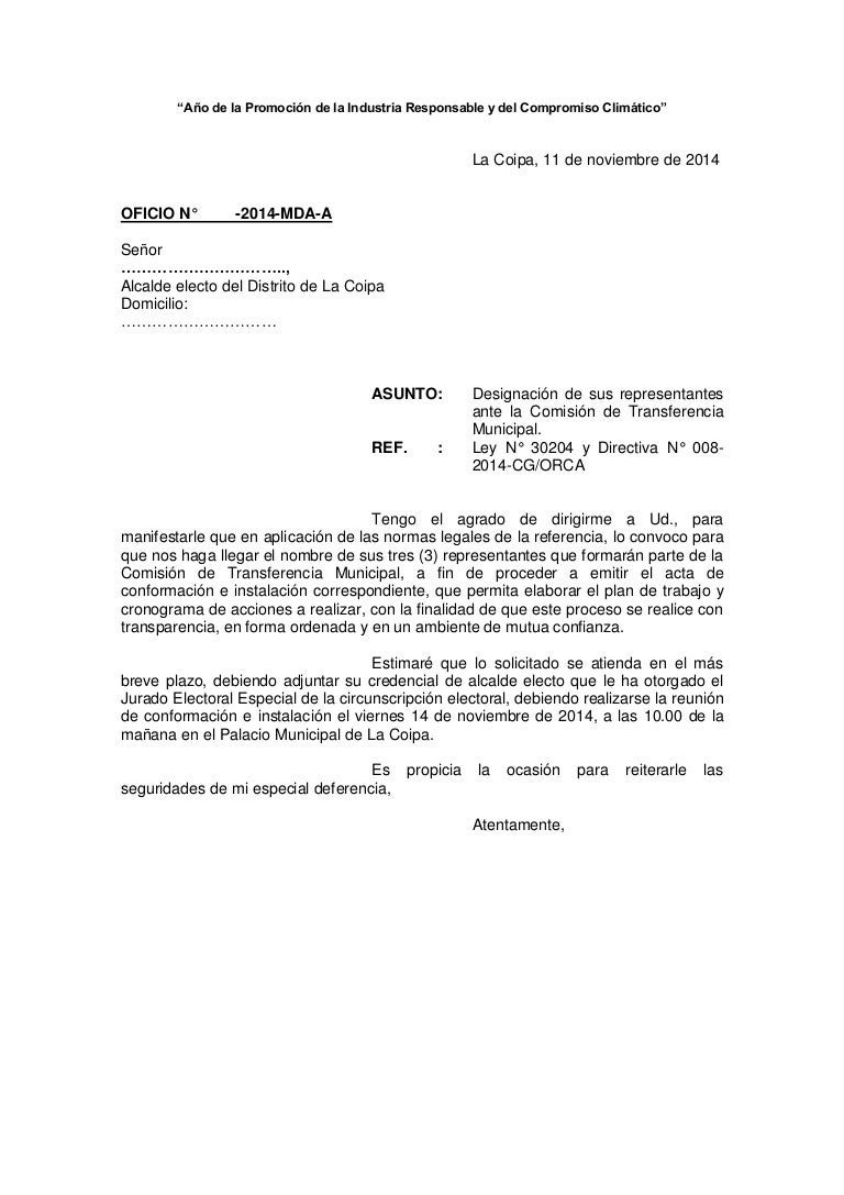 Modelo Convocatoria Para Conformacion E Instalacion De Comision De Tr
