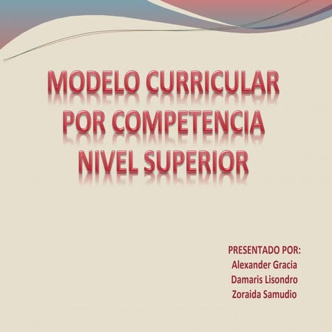 Modelo curricular panama