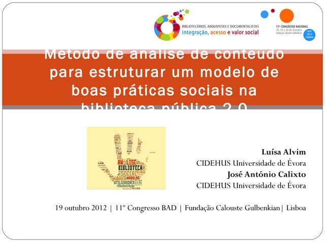Método de análise de conteúdo para ...